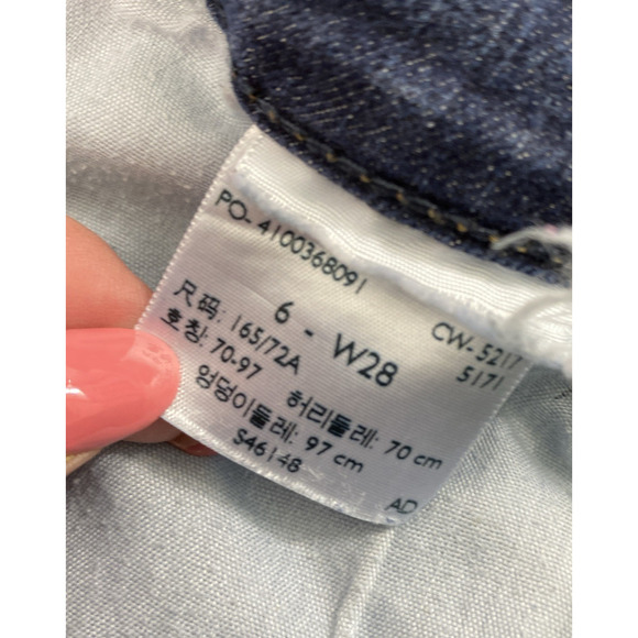Levi Strauss Signature Modern Capri Jeans Womens Size 6 Dark Wash Denim Stretch - Picture 4 of 12